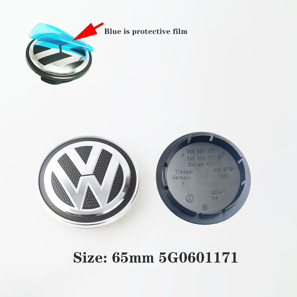 4pcs 55mm 56mm 65mm 70mm Car Styling Wheel Center Cap Hub Covers Badge Accessories For VW Volkswagen 3B7601171 1J0601171