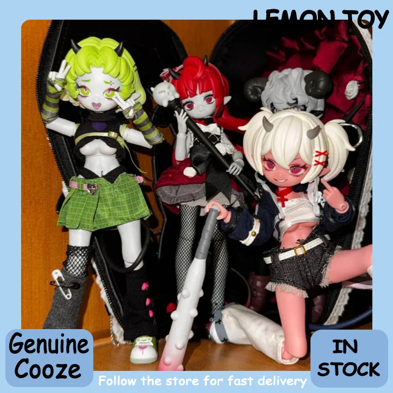 

Оригинальная коллекционная фигурка Cooze Demon Horn BJD, серия Blind Box, 8-точечная, трендовый настольный декор, полный комплект для подарка