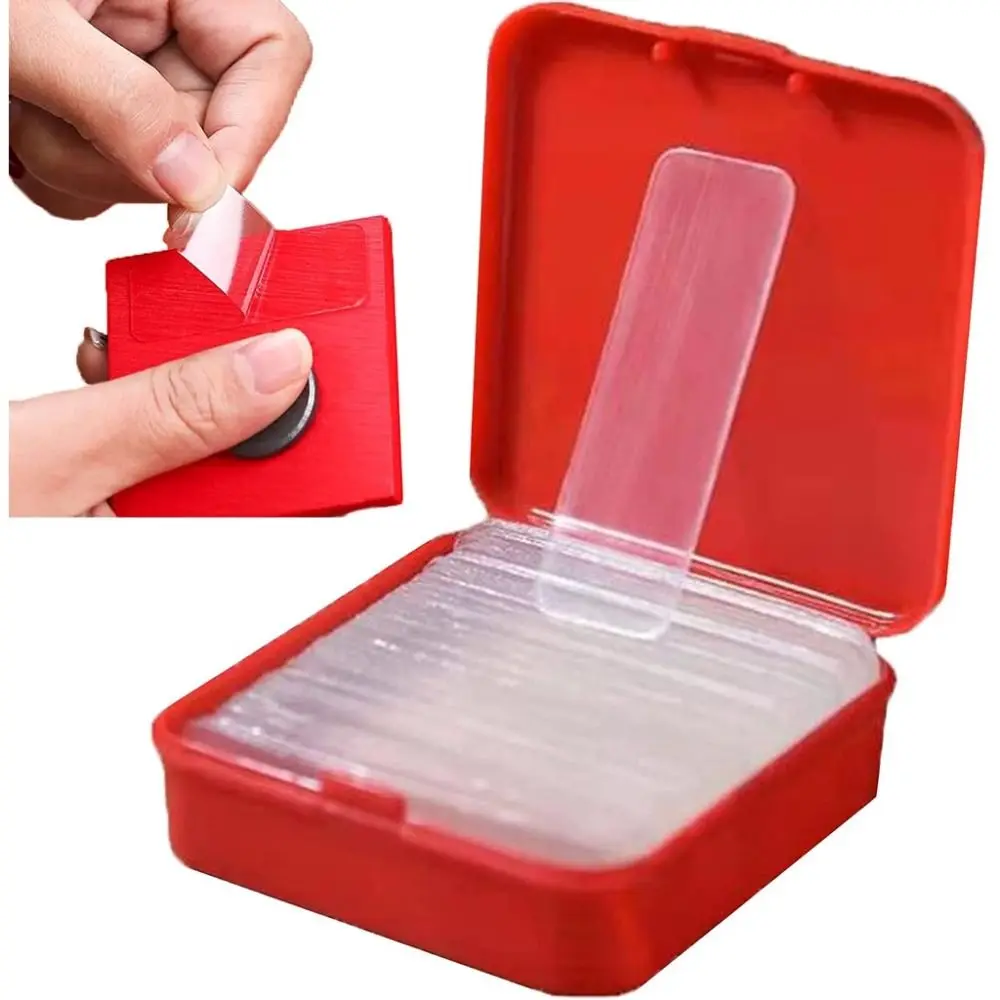 

60Pcs/120Pcs New Waterproof Double Sided Adhesive Non-markin Reusable Wall Stickers Transparent Cuttable Adhesive Tape