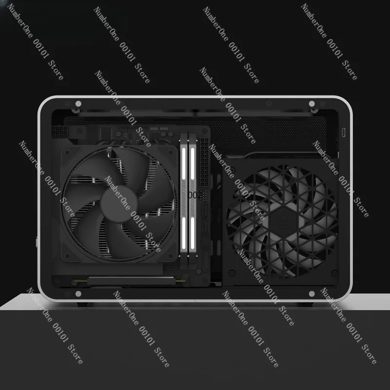 COOJ SF3 chassis ITX portable handheld aluminum alloy CNC desktop A4 structure SFF desktop mesh air-cooled
