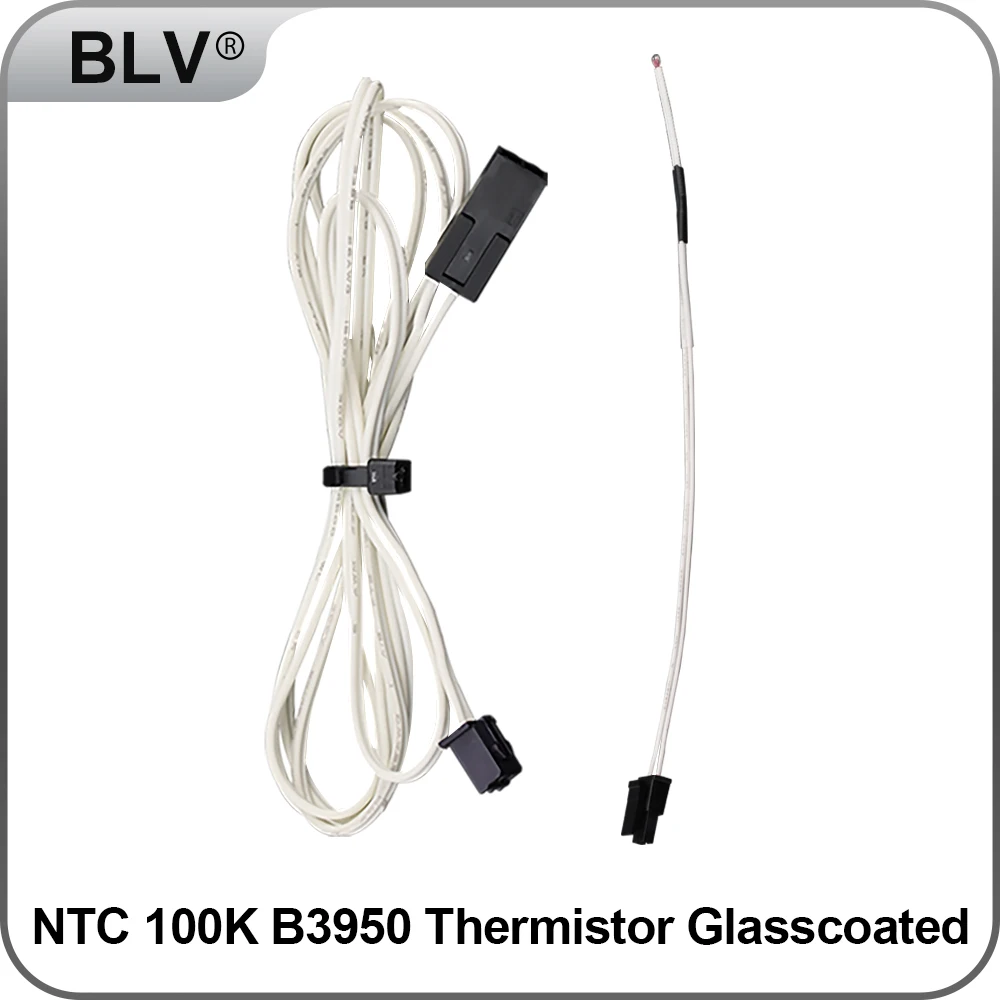 

BLV® Glass head 100K 3950 1M & 2M 100k ohm B3950 Thermistor 280℃ for ender 3 CR10 ENDER 5 rapido hotend