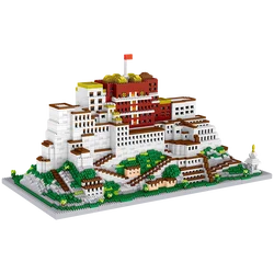 Potala Palace 3D Plastic Model Architecture Micro Bricks for Adults Building Blocks Toy Kits Assemble Decoration Killer Time