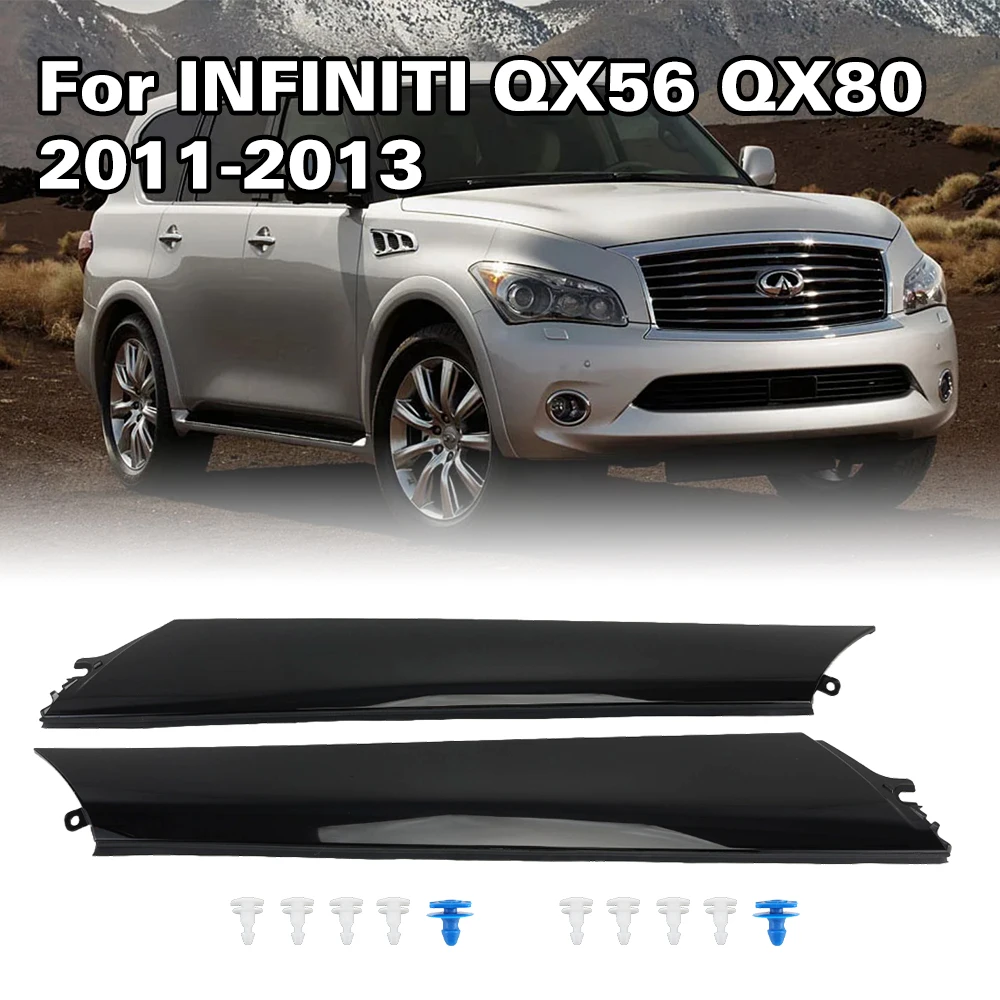 

Windshield Trim Pillar Molding for Infiniti QX56 2011-2013 For QX80 2014-2023 for Nissan Armada 2017 -2023 Black A pillar Strip