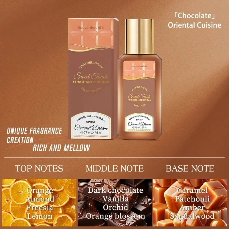 `Assorted Gourmand Scent Room Spray, Household Air Freshener, Caramel,Milk,Pistachio,Chocolate Fragrance Mist,Long‑Lasting for view 4