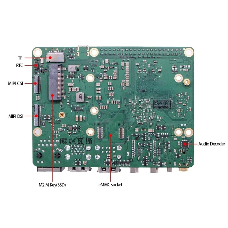 Hot Sale ROCK 5B 8GB Single Board Computer Rockchip RK3588 Soc Chip