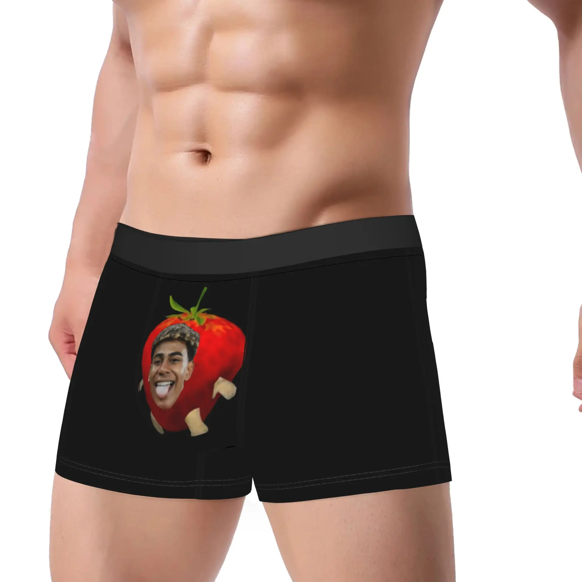 Man Yamals Funny Meme Long Underwear Spanish Football Funny Boxer Briefs Shorts Panties Male Breathable Underpants M-XXL
