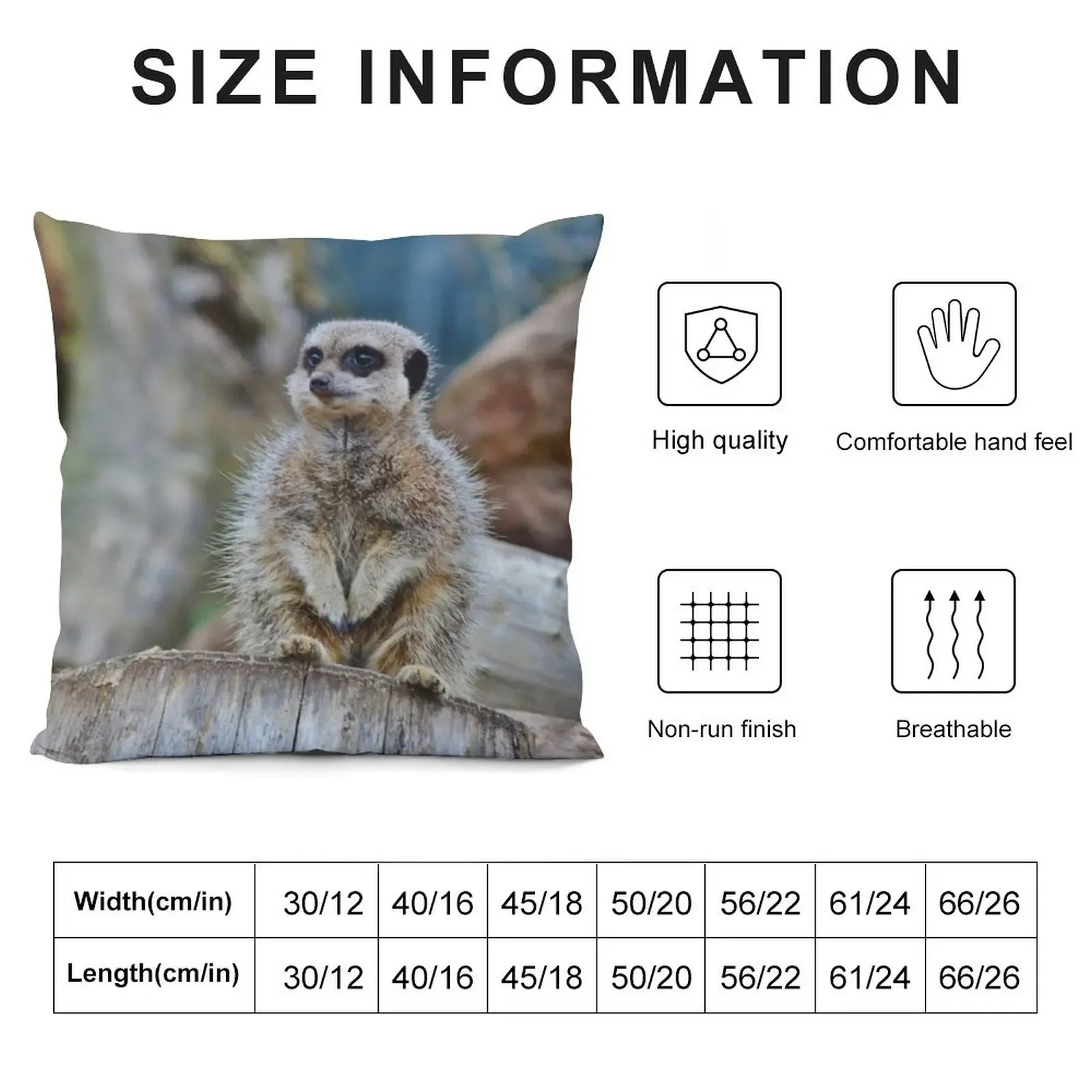 Meerkat Throw Pillow luxury throw pillow covers Cushions For Sofa Room decorating items Pillowcase pillow