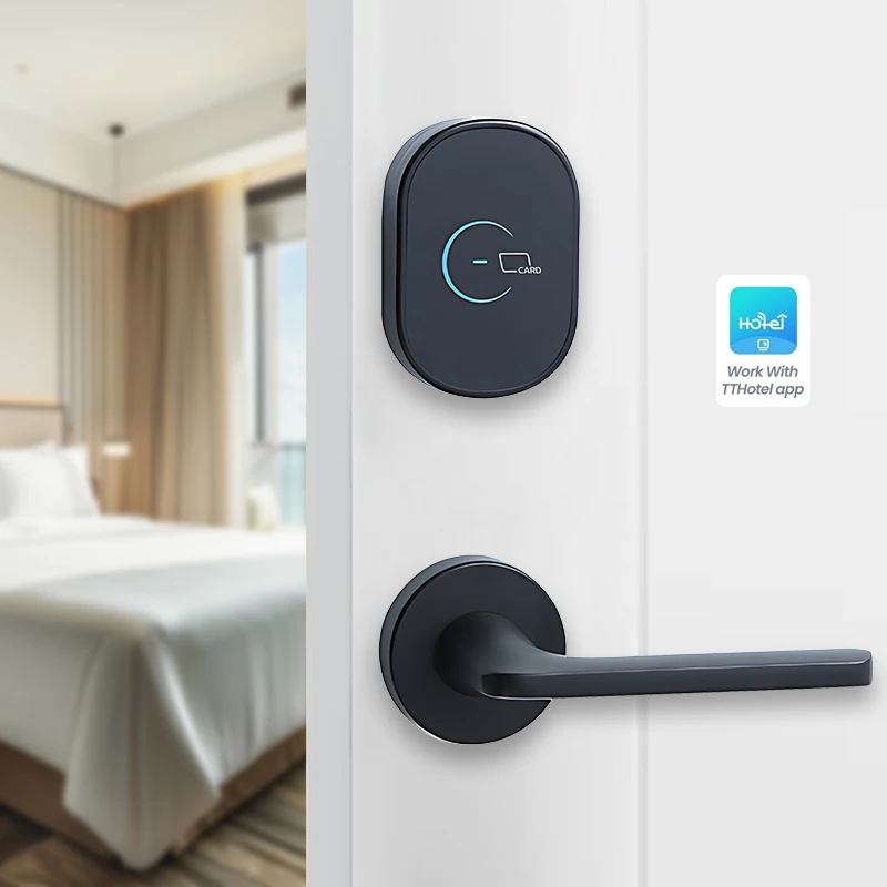 

Kadonio New Arrival Split Mortise TTLock Smart Lock Set Magnetic Rfid Hotel Key Card Door Locks System