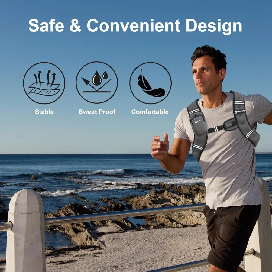 6lb 8lb 12lb 16lb 20lb 25lb 30lb سترة مرجحة قابلة للتعديل مع شريط عاكس لتدريب القوة والجري والركض واللياقة البدنية