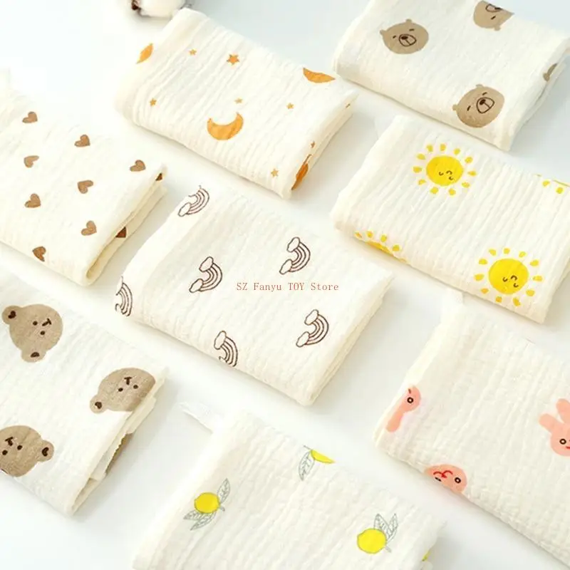 96GC Handuk Persegi Kain Bersendawa Bayi Baru Lahir 4 Lapis Saputangan Kecil Kain Lap Bayi