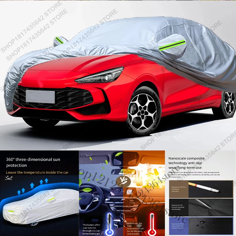 Full Car Cover Compatible with MG 3 2024-2025 New Gen All-Weather Sun Rain UV Dust Proof Rain Outdoor Indoor Protect