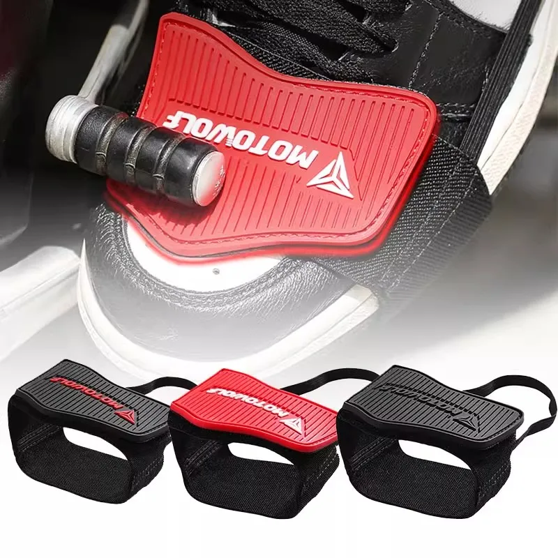 MOTOWOLF Motorcycle Shifter Protector Pad Universal Anti-Slip Gear Shift Guard with Reinforced Toe Cover Durable Boot Cover