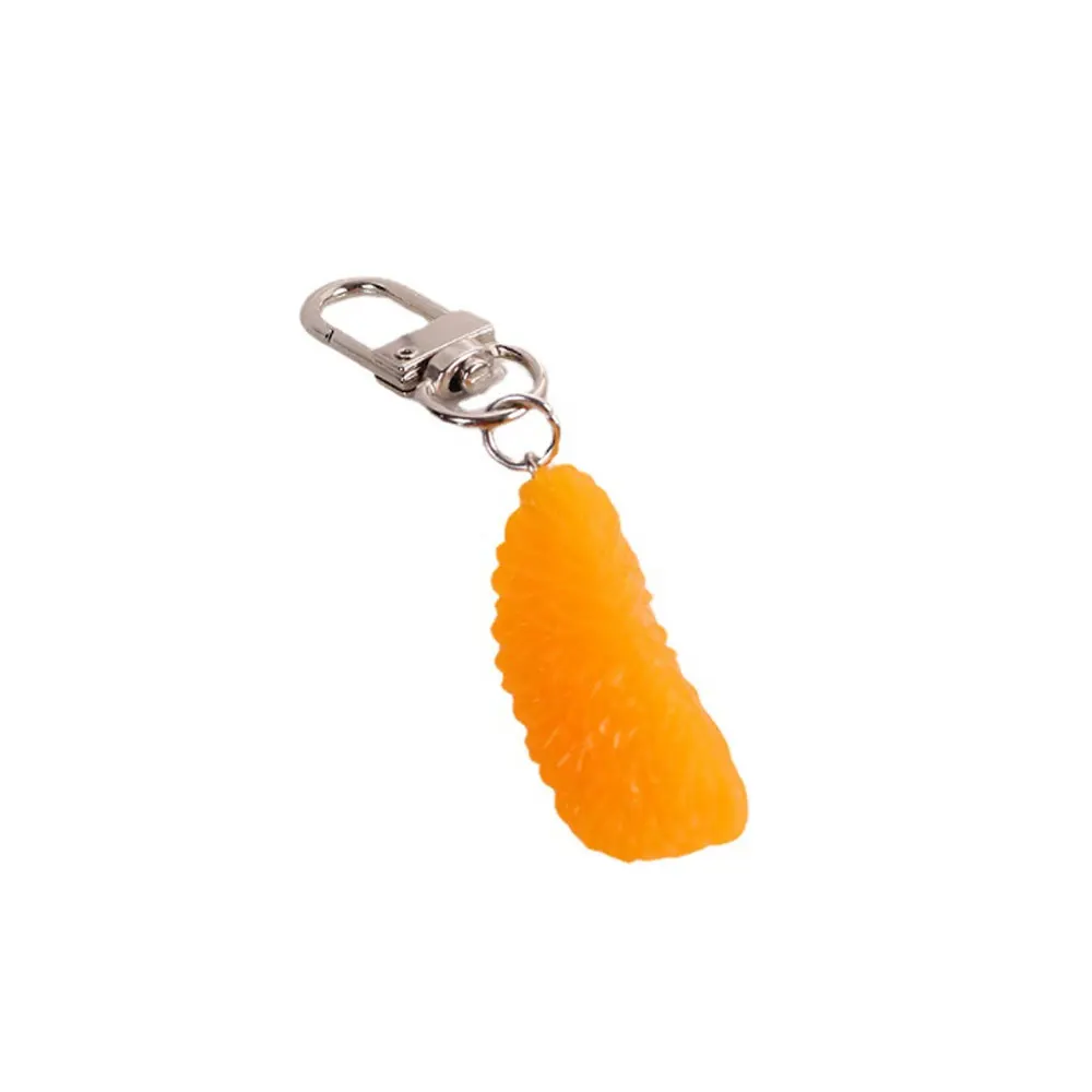 Fashion Lifelike Imitation Fruit Key Chain Orange Key Ring Female Jewelry Cartoon Car Handbag Key Chains