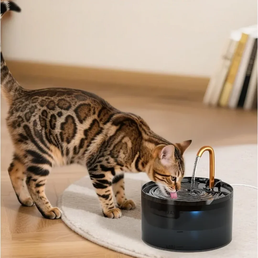 Pet Water 2.1L/70OZ Automatic Cat Fountain Silent Water Pump Circulation Filterin With LED Indicg Quiet Indoor Watering Fountain