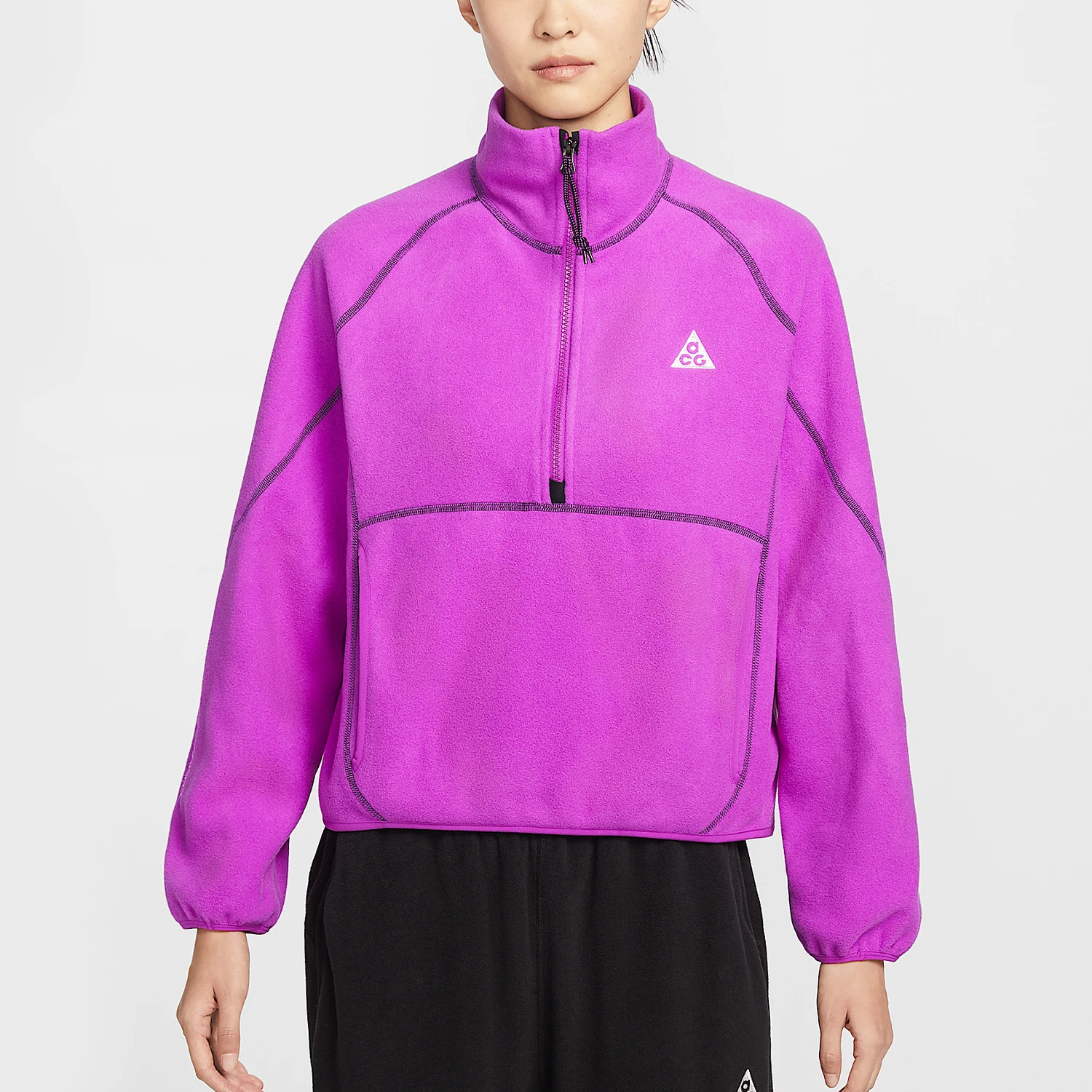 

Оригинальная женская износостойкая спортивная толстовка Nike Spring с воротником-стойкой и вышивкой HJ0238-505