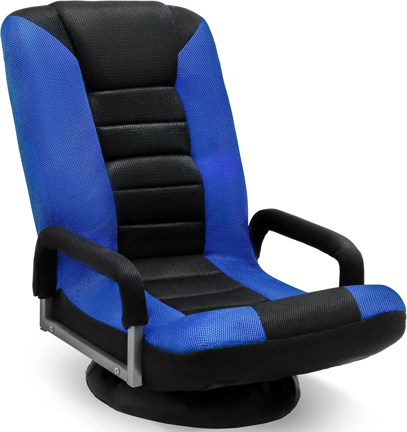 

Swivel Floor Gaming Chair - Video Lounger Enjoy 6 Different Positions, Adjustable Backrest, Removable Arm Rests, Folds to Store,