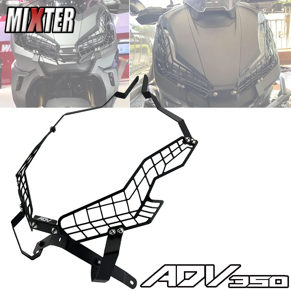 Motorcycle Scooter Accossories Front Headlight Grille Lamp Guard Cover Net Protector For HONDA ADV350 ADV 350 2022 2023 ADV-350