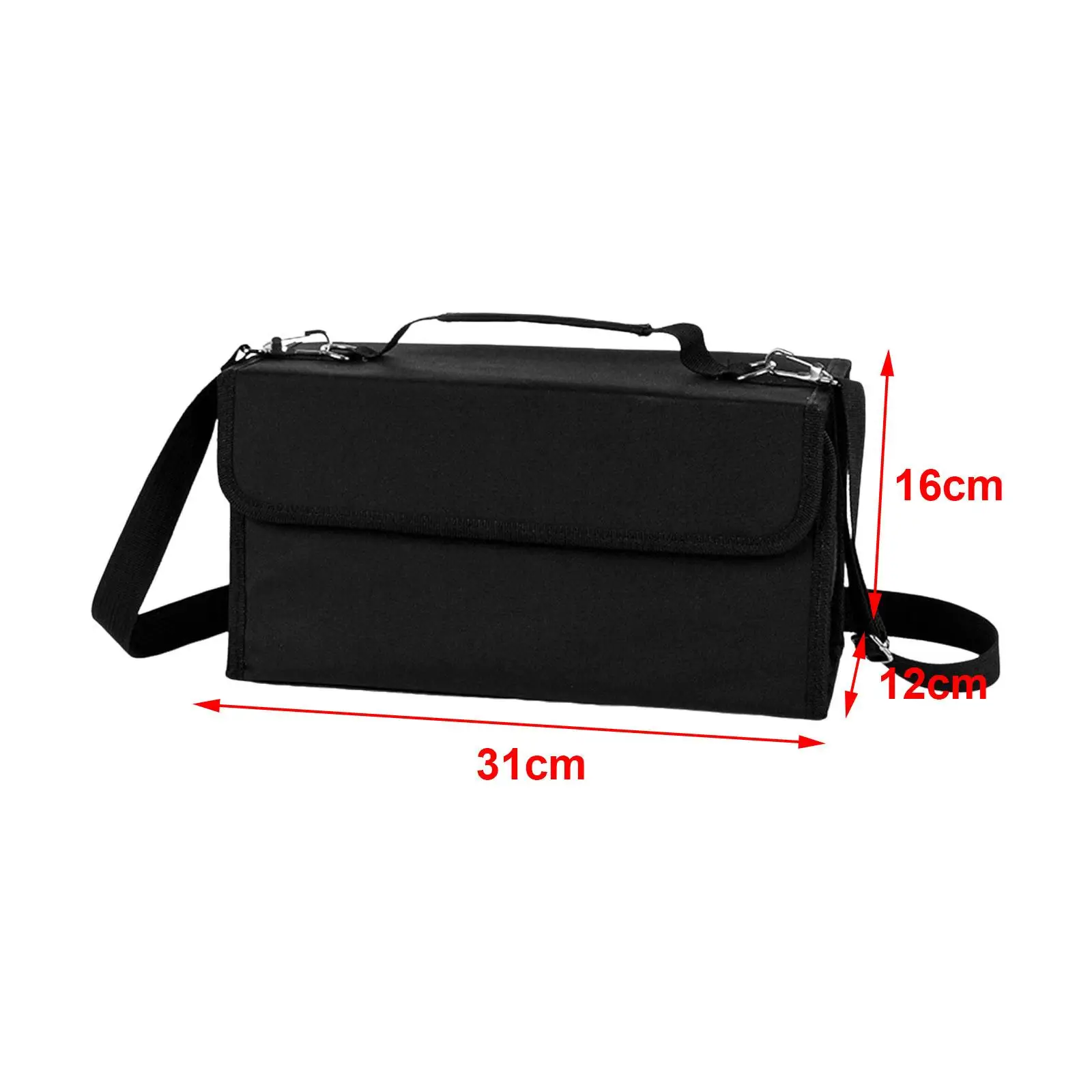 Marker Case Sketch Storage Bag Multifunction 80 Slots Practical Pencil Pen Case Markers Holder for Painter Girl Boy Artist