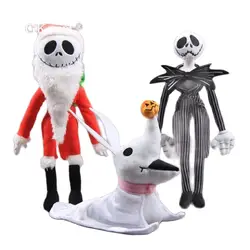 3 Styles Cartoon Anime Skellington Dog Soft Plush Toy Stuffed Toys Children X'mas Gift Christmas Fitting Dolls Lovely