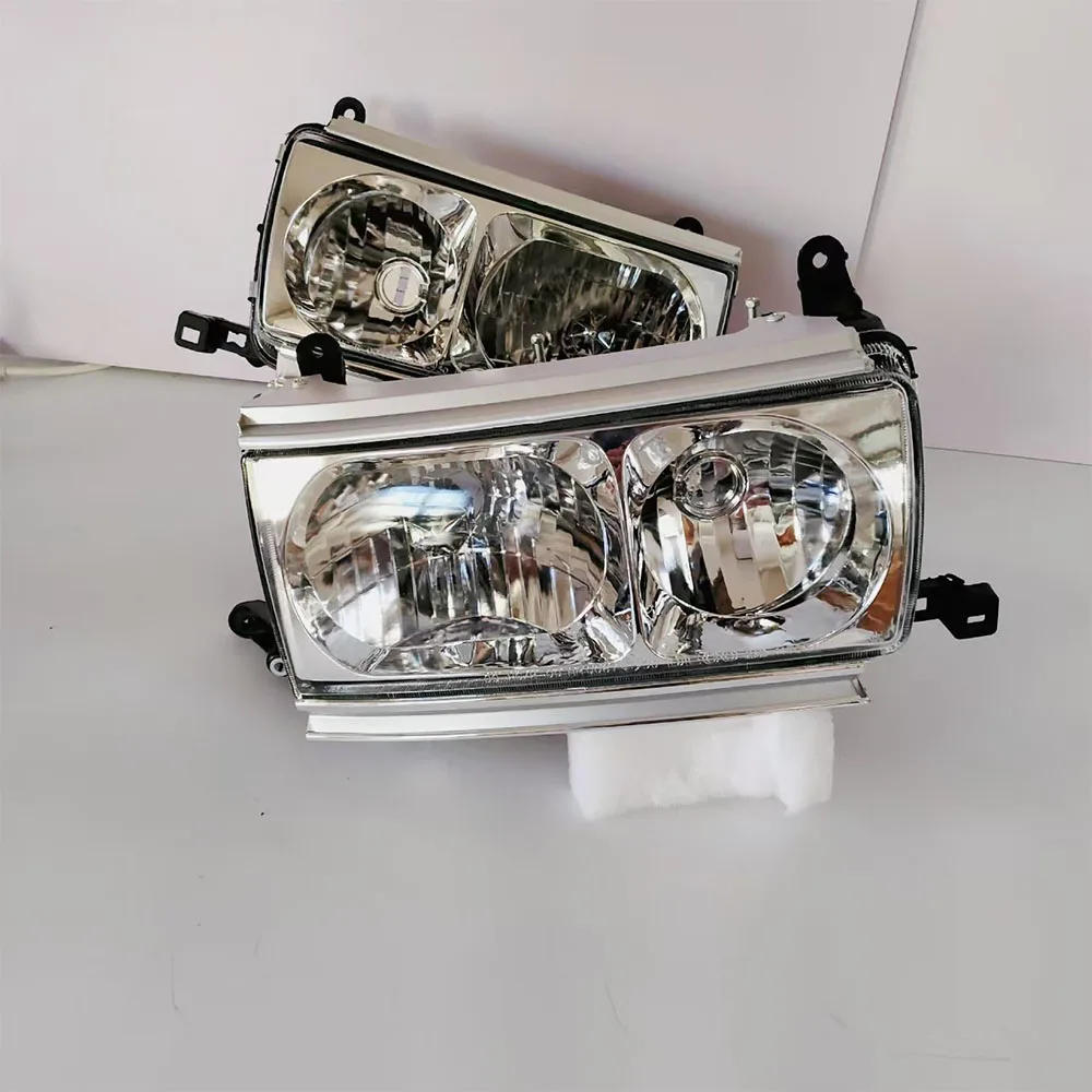 Crystal Headlight Replacement for Toyota Land Cruiser 80 Series LC80 FJ80 1990 To 1995 Pair Headlamp view 3
