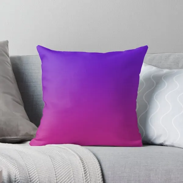 Bold Pink And Purple Gradient  Printing Throw Pillow Cover Decorative Car Bed Wedding Case Waist Pillows not include One Side