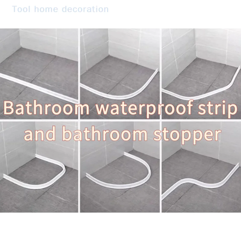 

1 м/2 м силиконовая гибкая водоудерживающая полоса для ванной комнаты, водозащитный барьер для душа для кухни, разделительные аксессуары для душа