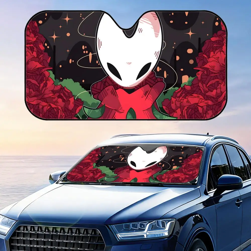 

Game H-Hollow Knight Sun Visor Reusable Aluminum Foil Car Sunshade UV Protection Heat Insulation Windshield Cover