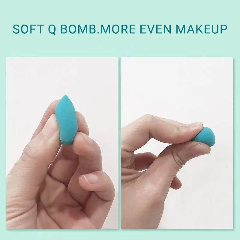 20 sztuk gąbka do makijażu aksamitny trójkąt puszek do pudru twarz Finger Puffs Mini Beauty jajko podkład w płynie narzędzia akcesoria do makijazu