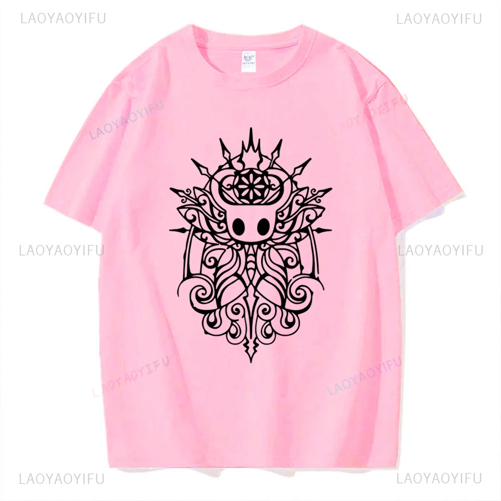

Dark Ghost Knight Woman Printed T-shirt Art Hollow Knight Funny Game Retro TShirt Summer Cotton Man Shirt Ropa Hombre Camisetas