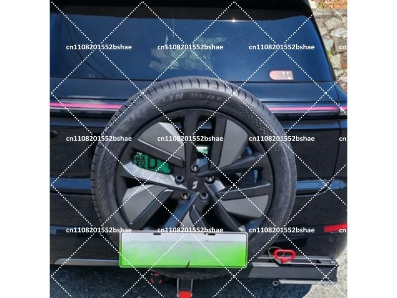 Universal Spare Tire Rack Carrying Bracket Trolley Trailer Bar Square Mouth Foldable Pull-out