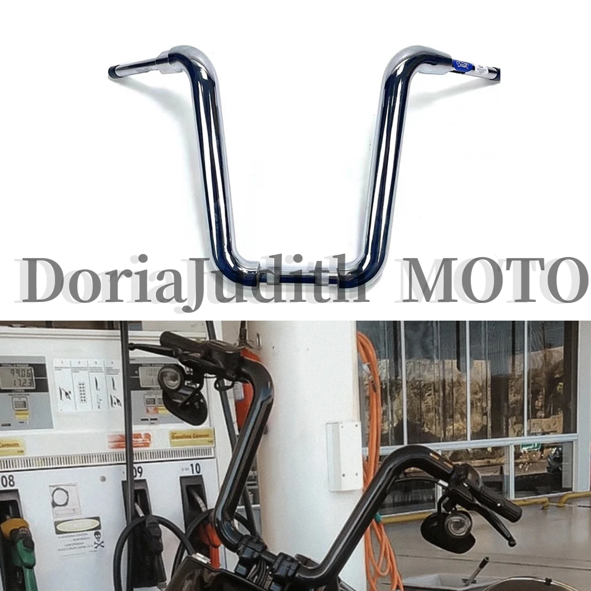 

For Harley Soft tail Fat Boy Breakout Road King Custom Handlebar Motorcycle 2 inch Ape Handlebars to 1-1/4 inch bar 32mm