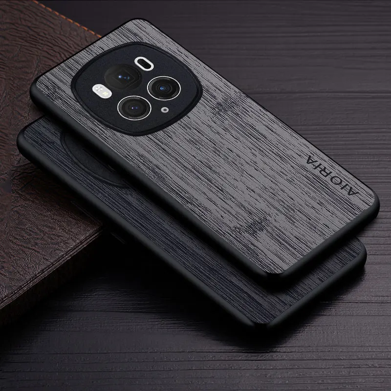 Case for Honor Magic 6 pro 6 Lite funda bamboo wood pattern Leather cover Luxury coque for Honor Magic 6 pro 6 Lite case capa