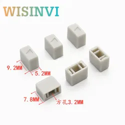 10pcs 9.2x5.2×7.8MM Plastic Power switch button cap 6 * 6 series switches cap square hole 3.2MM