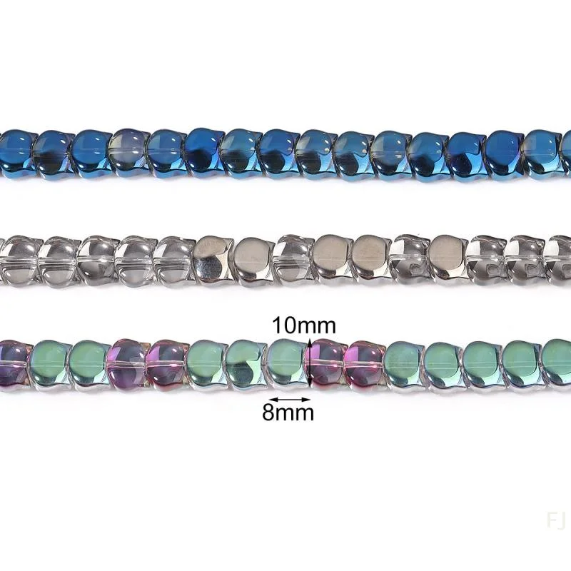 DIY Craft Bead Set, 8x10mm Brightly-Colored Glass Beads in Cat Shape, 85 Pieces