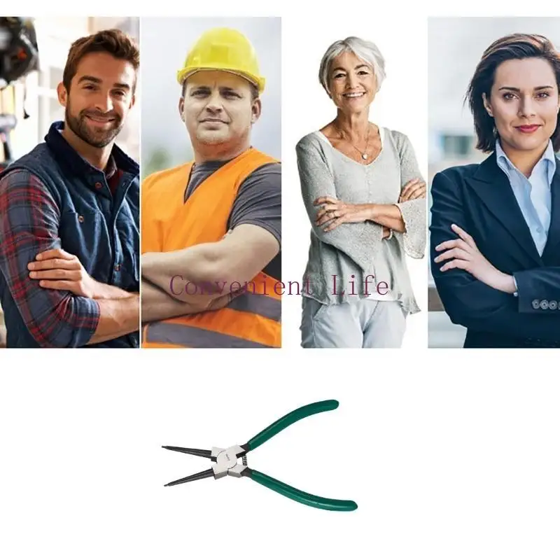 

Клещи для стопорных колец промышленного класса L1EE Прочные, точные, прямые, изогнутые из углеродистой стали