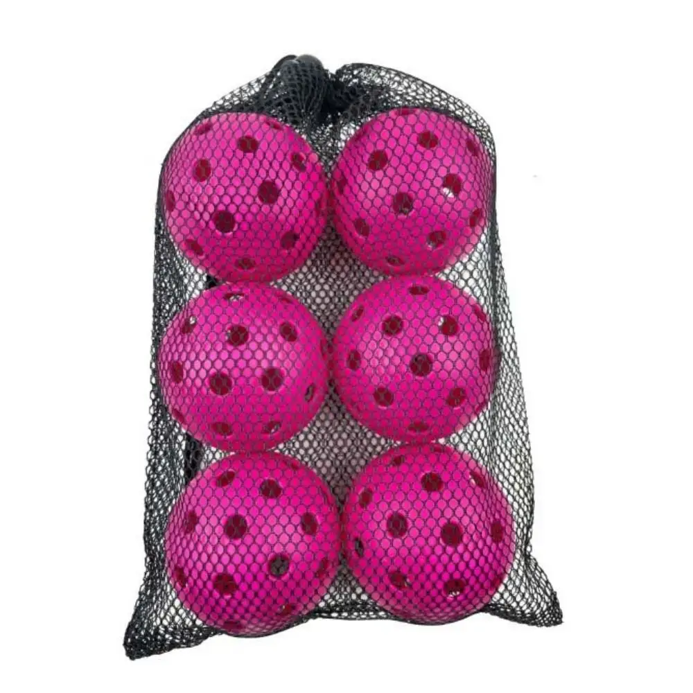 High Visibility Outdoor Pickleball Balls Good Performance Competition 74mm Pickleball Training Colorful 40 Holes Pickleball