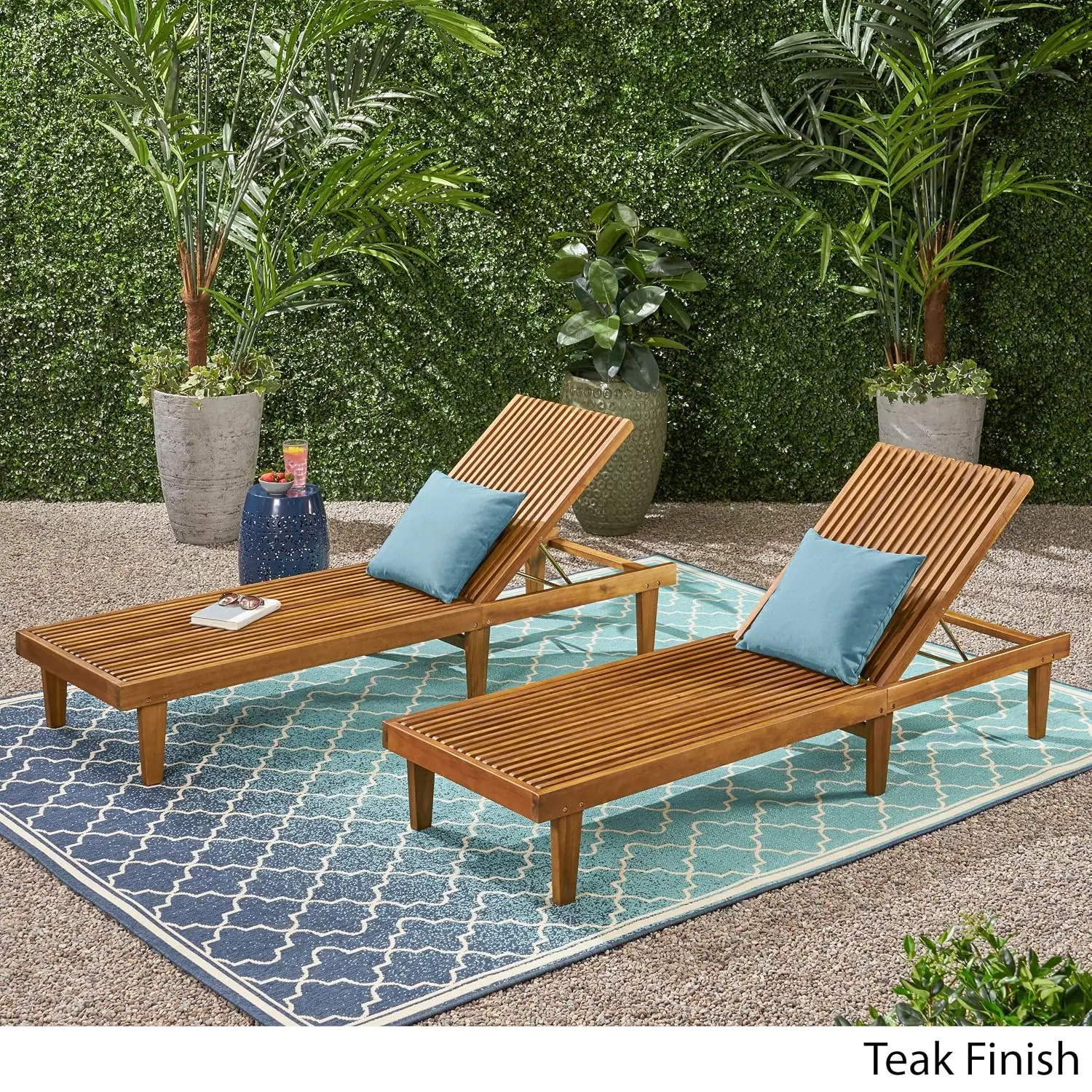 Outdoor Wooden Chaise Lounge S - Outdoor Furniture Teak Wood ulasan dan harga