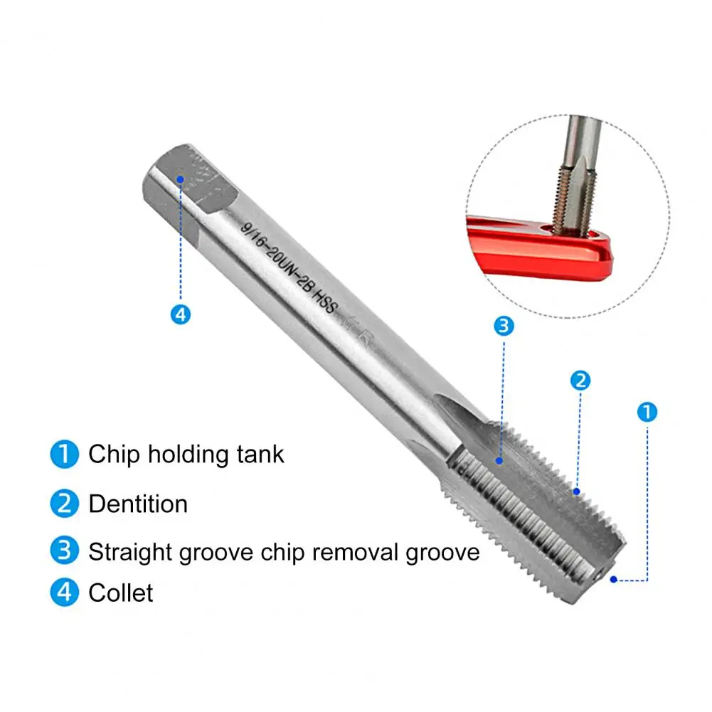 9/16 Inch Bike Crank Pedal Tap  Bicycle Cycling Universal Pedal Taps MTB Road Bike Pedal Thread Tapping Tool Repair Drill Bits