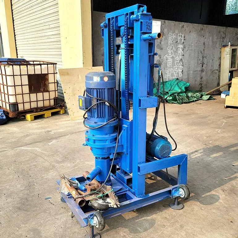 

Индивидуальная гидравлическая электрическая буровая установка для водяных скважин на 100 м, легкая портативная мини-ручная бытовая буровая установка для скважин, хит продаж