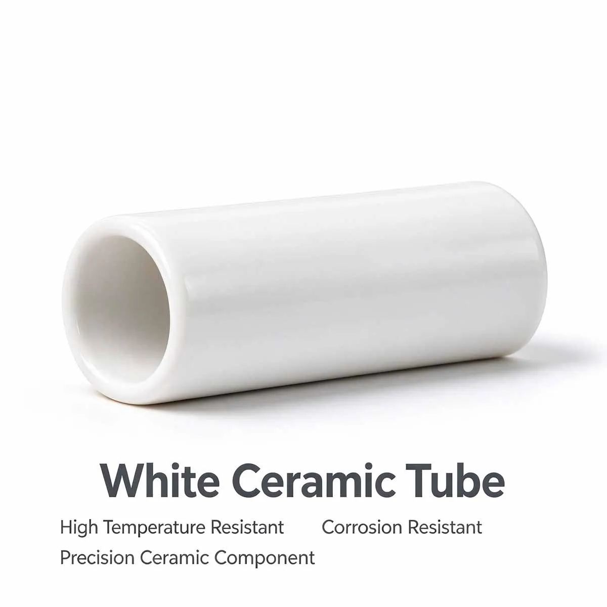 5pcs 99% Alumina Ceramic Tube, Length 100mm Single-Hole, High-Temperature Resistant And Wear-Resistant Corundum Ceramic Tube