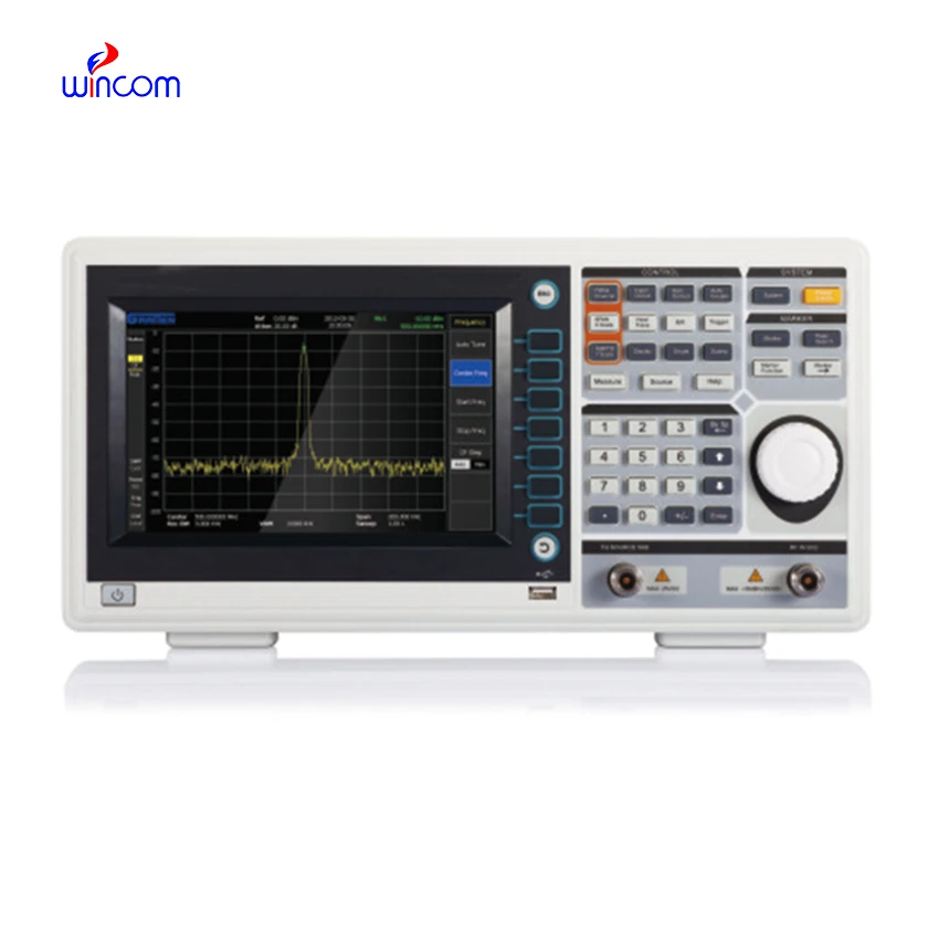 9k-1.5GHz 100Hz-max Frequency Benchtop Sweep Frequency Analyzer Digital Optical Audio Light LED Spectrum Analyzer Display