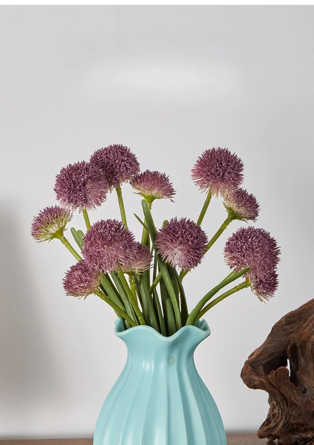 4/5pcs Artificial Flowers Plastic Onion Balls Bouquet Plant Home Decorative Simulation Dandelion Fake Flower Hotel Decoration