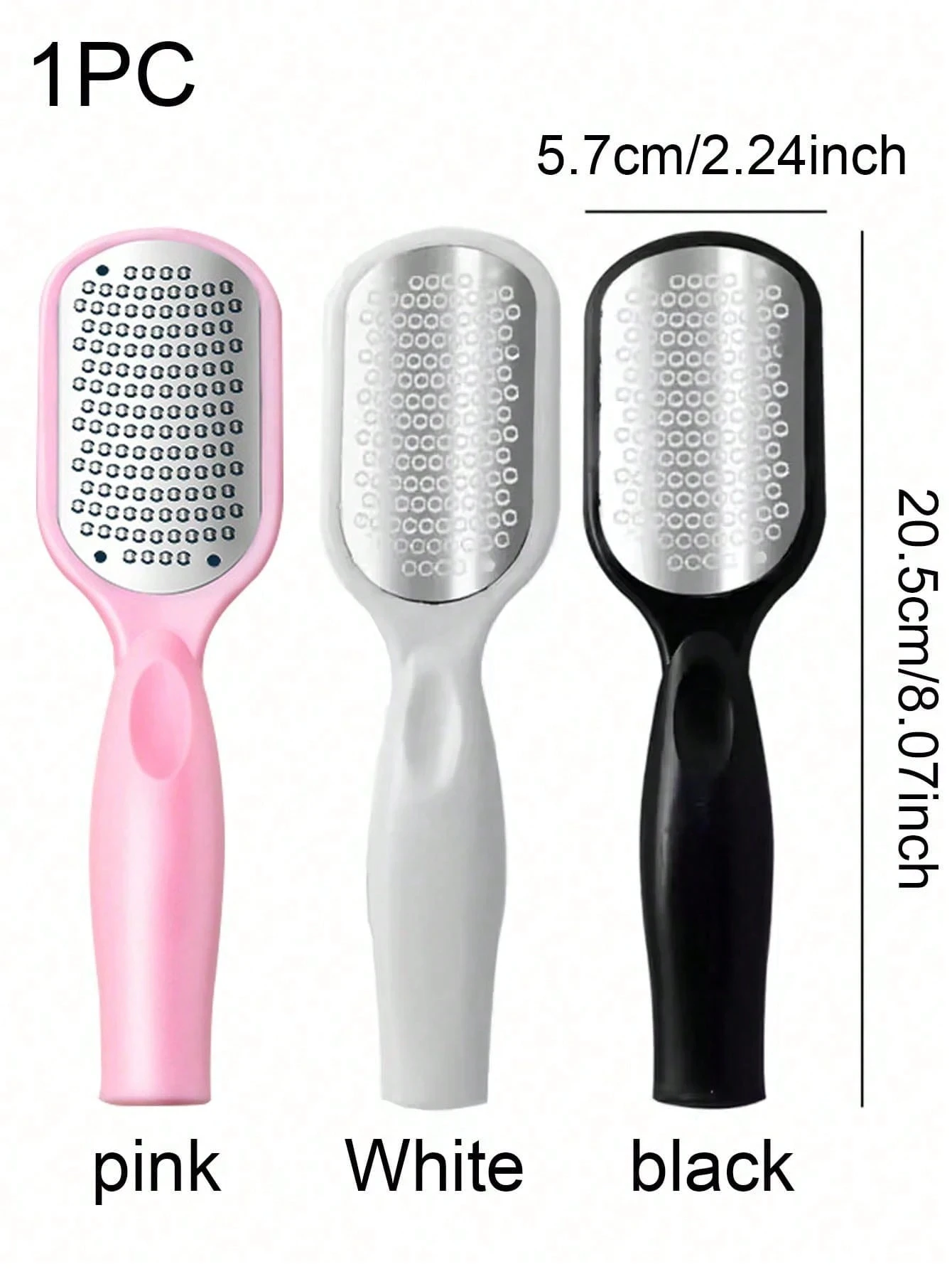 1pc de aço inoxidável profissional ferramenta de arquivo de pedicure pedra de moagem para remover calos de pele morta cutículas anti-respingo pé placa