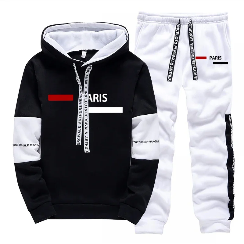 

Daily Hot Sale Autumn Winter Casual Men's Tracksuit Hooded Outdoor Sports Single Piece Sweatshirt And Sweatpants Comfort Jogging
