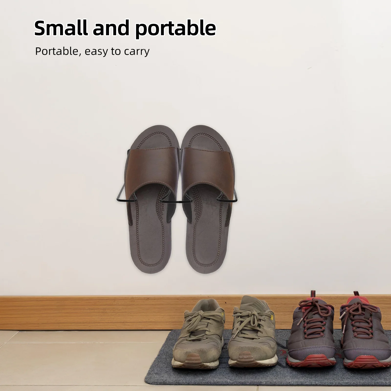 

2Pcs Over Door Snow Boot Organizer Wall Mounted Shoe Rack Space Saving Entryway Closet Garage Show Rack Door Shoe Organizer