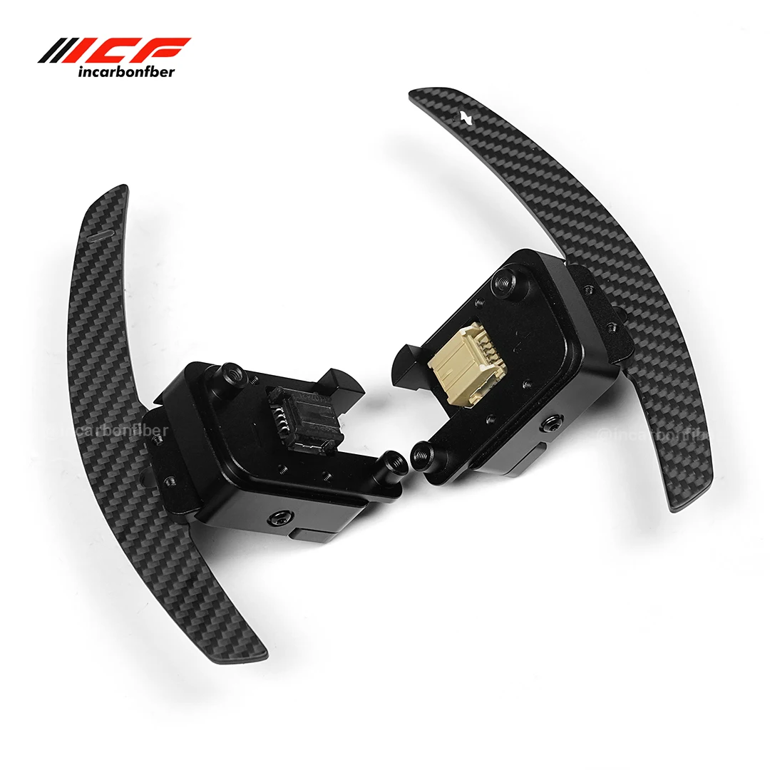 ICF Carbon Fiber Magnetic Steering Wheel Paddle Shifters For Ford Bronco 38 Magnetic Attraction Function