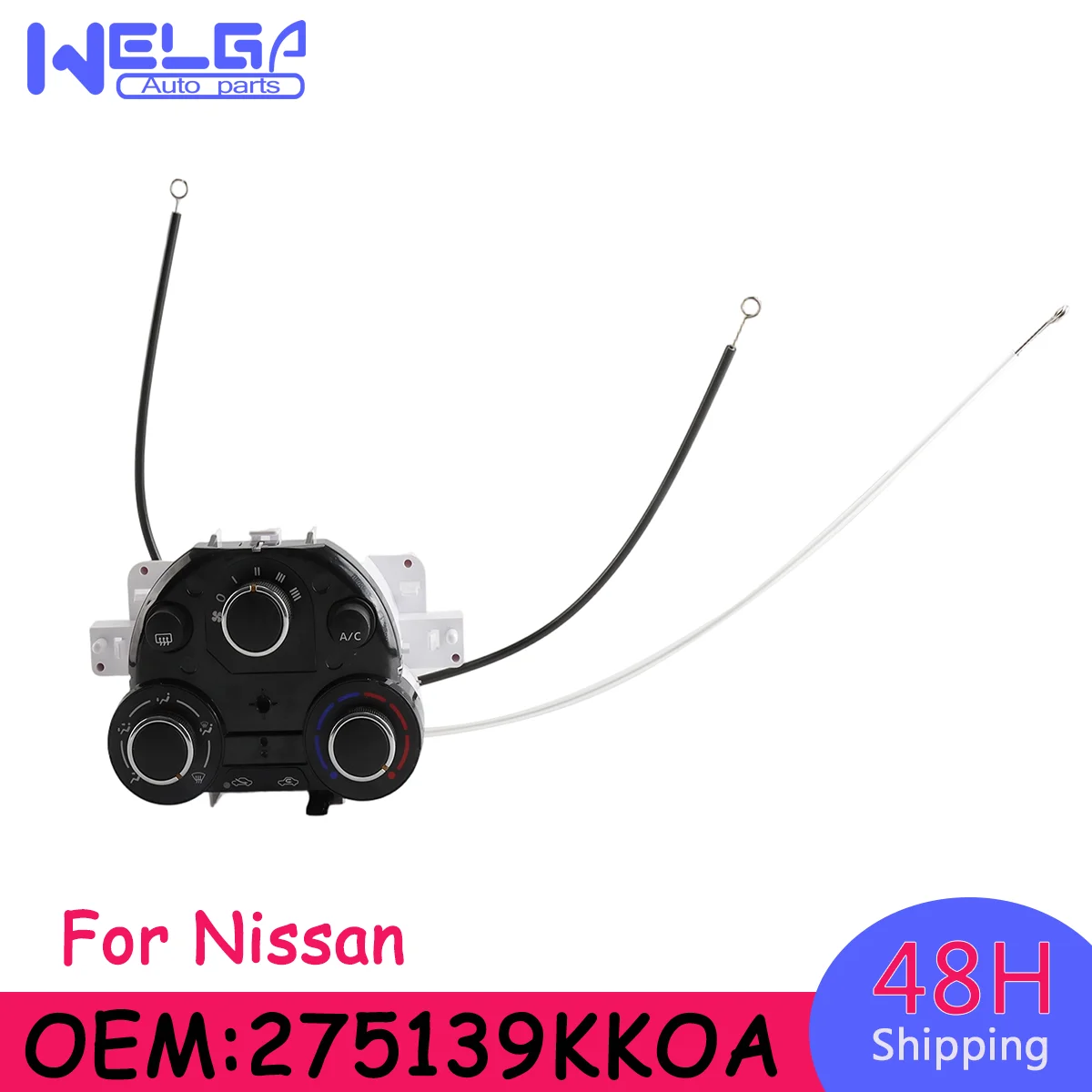 

Air Conditioning Switch Panel Instrument Panel Air Conditioning Heater Control 275109KM0A For Nissan Versa 2012–2019