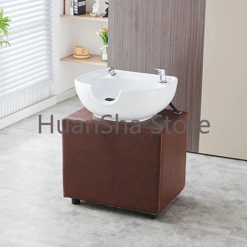 Hairdresser Beauty Salon Chair Portable Washing Treatment Shampoo Chair Barber Professional Cadeira Head Spa Equipment LJ50SC