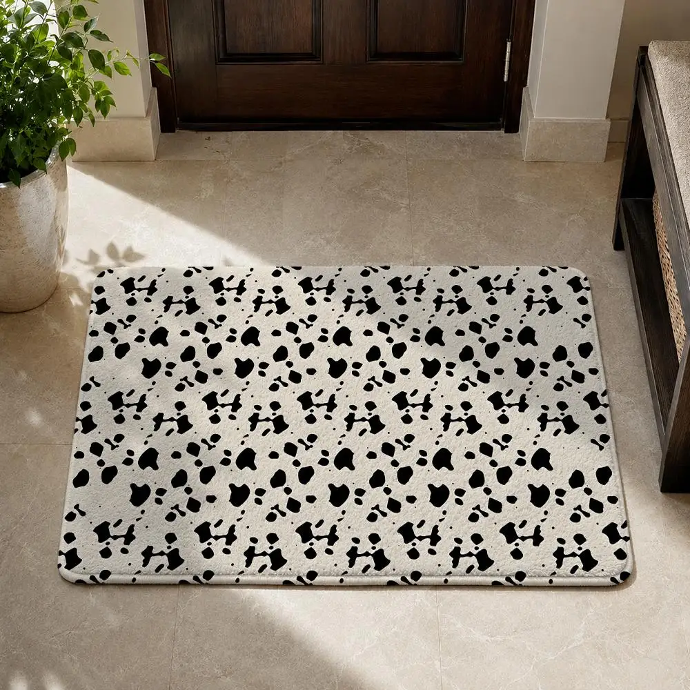 K-Kusama Yayoi Floor Mat Flannel Non-Slip Washable Soft Rug For Bathroom Kitchen Bedroom Living Room Home Decor