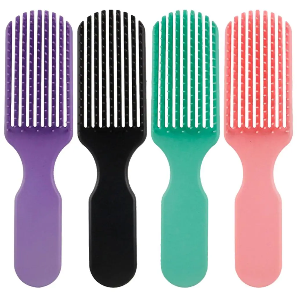 فرشاة فك تشابك الشعر متينة ومتعددة الوظائف ومريحة للتدليك الأساسية وخفيفة الوزن ومريحة للشعر البلاستيكي للرجال والأطفال